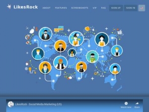 Скриншот главной страницы сайта likesrock.com